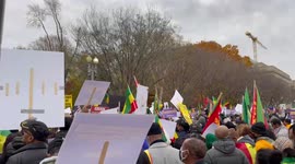#NoMore rally in Washington DC, USA. This was part of the global #NoMore rallies by Ethiopians, Eritreans and friends of the two against US/EU intervention in Ethiopian and their support for the TPLF_Tigray People Liberation Front, terrorist organization