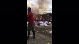 Solomon Islands: Buildings In Ranadi Engulfed In Flames On 2nd Day Of Riots In Honiara