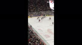 'Ice rink transforms into teddy bear turf as fans toss thousands of stuffed toys onto the ice 
'