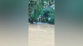 Thai island flooded after heavy rain and storms