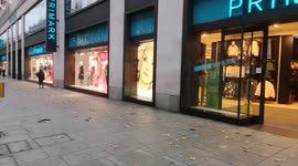 First Shopper In Oxford Street On Black Friday
