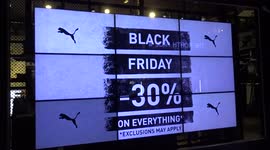 Black Friday shopping deals and Christmas lights on Carnaby Street - London
