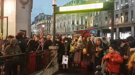 Black Friday shoppers stuck at Oxford Circus due to series of planned tube strikes