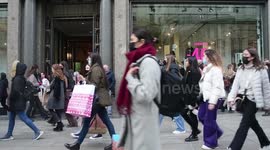 Black Friday en el centro de las calles de Madrid