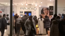 Black Friday shoppers hit London's Oxford Street despite tube strike