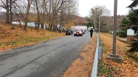 Santa arrives and gets paraded around Shenandoah, Schuylkill County , Pennsylvania