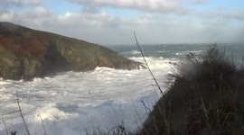 Storm Arwen hits port isaac 3 , another short clip from this morning walk at port isaac