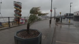 Storm Arwen , Cleethorpes Seafront, large waves and extreme wind