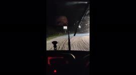 Storm Arwen: A drive through severe hail storm in Carmarthen, South Wales