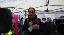 Bobby Chan speak about the cruelty of British colony HK poison Hongkongers with opium and no democracy vote rally