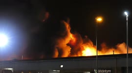 Huge flames seen as fire breaks out at industrial unit in Dunkirk, Nottingham