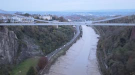 Clifton Suspension Bridge 4K drone video footage