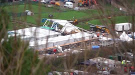 ITV crew rush to repair devastating damage from Storm Arwen on set of 'I'm A Celebrity' at Gwrych Castle in Wales