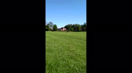 Tiny 5 year old Boy thrashes Dads massive eScooter on field