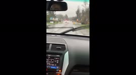 US: Truck Stuck In Floodwaters As Atmospheric Rivers Soak Parts Of Washington