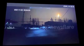 Mystery object falling towards ground in China baffles motorists