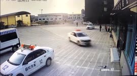 Car smashes into office as learner driver presses accelerator by mistake in China
