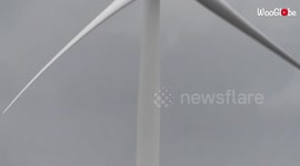 'Colossal wind turbine in Ayrshire, Scotland brought down following controlled explosion (9/26/2019)
'