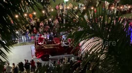 Massive 100 Foot Tall Christmas Tree Lit in Delray Beach, Florida