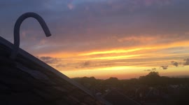 Amazing Edinburgh sunset beautiful weather