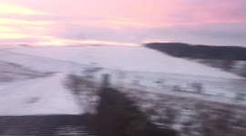 Winter wonderland snow sunset beautiful sunset A68 Soutra