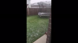 Severe storm pummels Melbourne area with hail