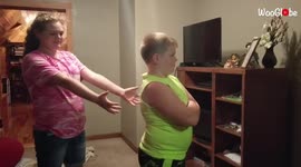 'When you're willing to do anything but trust your sibling *HILARIOUS Trust Fall fail*'