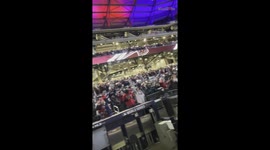 'Atlanta Braves fans do the Tomahawk Chop in unison ahead of World Series Game 6 '