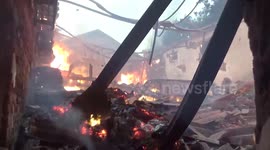 Massive fire breaks out in card gallery's godown in central India