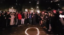 Campaigners gather to mark World Aids Day in London's Soho Square