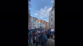 Protests against mandatory vaccination take place in several cities in Austria