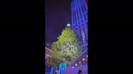 US: 2021 Rockefeller Center Christmas Tree Lighting Ceremony