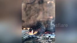 Liquor warehouse in eastern China burns down in huge fire