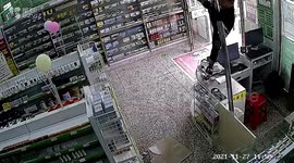 Boy falls through pharmacy ceiling while chasing after cat in China