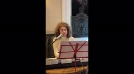 Schoolgirl receives standing ovation after composing and singing heartbreaking song at grandad's funeral using his last texts