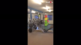 'When you experience a creativity burst while working out at gym'