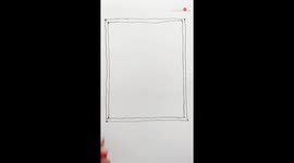 'Gifted artist shows how to draw a bird's eye view of a bedroom with a pin & string'
