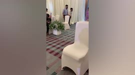 Pet dogs join couple’s wedding entourage in the Philippines