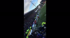 Snowball fight between fans brings Scottish football game to a halt