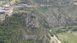 Private enduro motorcycle circuit, in the middle of the mountains and nature.