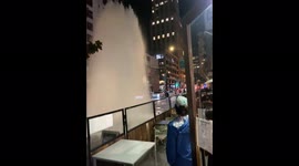 Massive spout of water from broken hydrant tackled by San Francisco firefighters