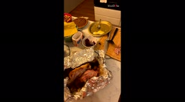 ''Oh No! I dropped the baby... SIKE!' Cousins joke around during Thanksgiving gathering'
