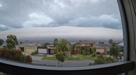 La Niña fast moving storm shelf in Melbourne Victoria 2/12/2021 - full video