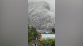 Mount Semeru volcano erupts in Indonesia sparking panic as locals flee