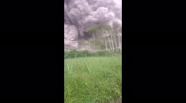 Terrifying ash cloud just metres away as Indonesia's Mount Semeru volcano erupts