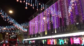 Stunning cascades of lights illuminate John Lewis Oxford Street ahead of Christmas