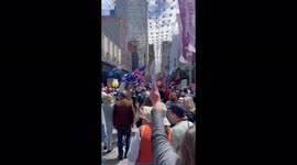Australians protest against Covid restrictions, in Melbourne, Sydney and Brisbane