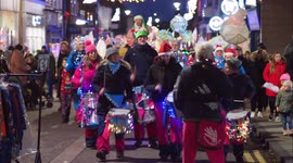 Kent town sparkles for charity Christmas lantern parade