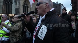 Notorious conspiracy theorist Mark Steele denies COVID at York rally