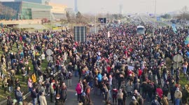 Environmental activists protest against Chinese investment in Serbia